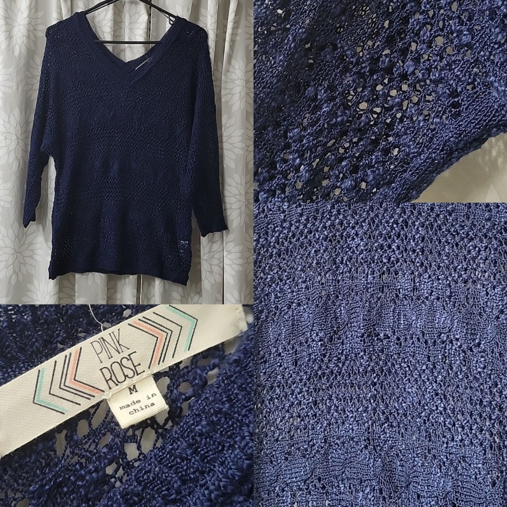Navy Blue Women's Sweater Size M